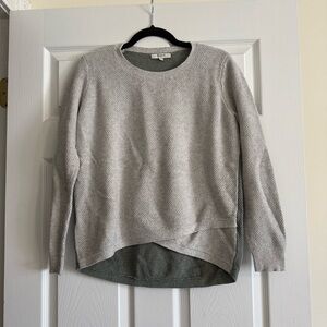 Madewell Green and Gray Textured Sweater Size Medium